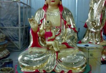 送子觀音佛像廠家，寺廟玻璃鋼佛像制作