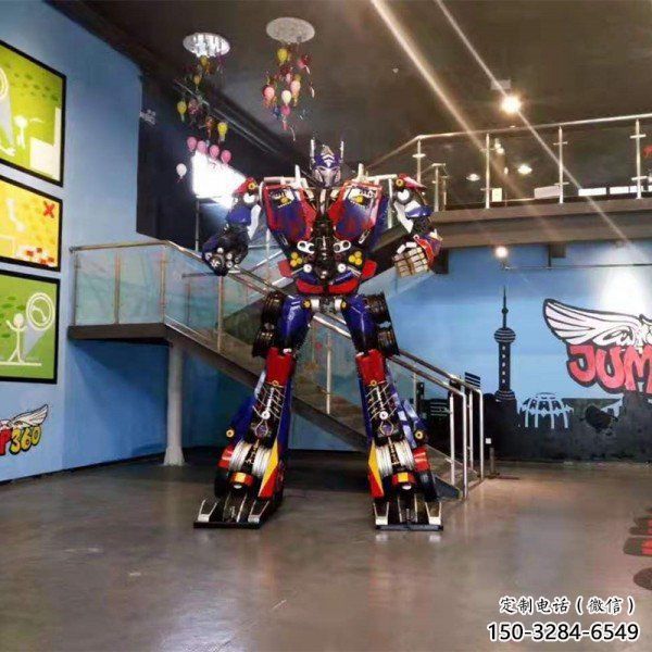 變形金剛雕塑廠家，動漫藝術主題，抽象人物雕塑