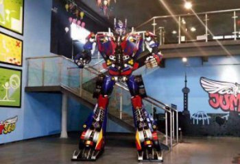 變形金剛雕塑廠家，動漫藝術(shù)主題，抽象人物雕塑