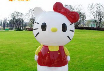 機器貓雕塑廠家，卡通主題小品，彩繪玻璃鋼雕塑擺件
