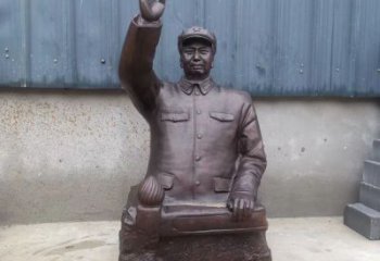 雷鋒胸像雕塑廠家，革命人物雕塑，玻璃鋼半身像雕塑制作