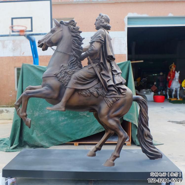騎士雕塑廠家，古羅馬人物雕塑，仿銅西方人物雕塑小品