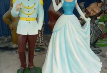 王子雕塑廠家，愛情人物主題，彩繪人物擺件