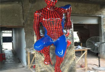 蜘蛛俠雕塑廠家，卡通動漫小品雕塑，影視劇蜘蛛俠雕塑