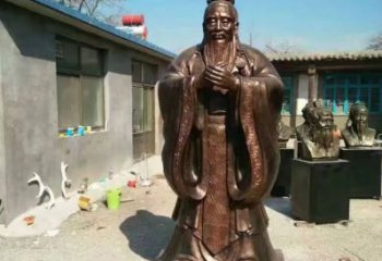 孔子雕塑廠家，古代人物小品，校園孔子雕塑制作