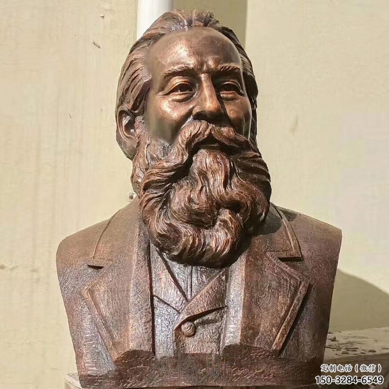 達爾文雕塑廠家，科學家人物小品，西方仿銅達爾文人頭像雕塑