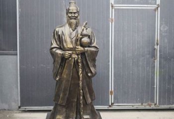 孫思邈雕塑廠家，古代神醫(yī)雕塑，仿銅孫思邈雕塑制作