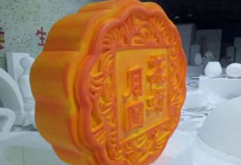 月餅雕塑廠家，仿真景觀擺件，玻璃鋼仿真月餅雕塑小品