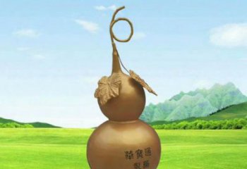 葫蘆雕塑廠家，公園廣場仿真擺件，玻璃鋼大型葫蘆雕塑