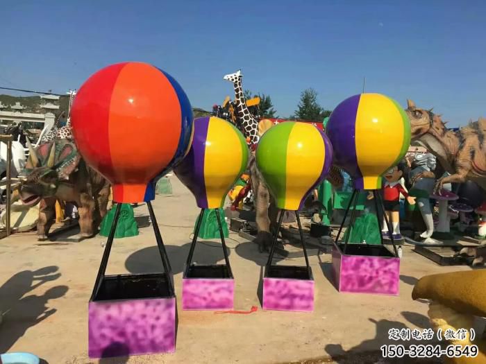 氣球雕塑廠家,彩繪景觀擺件,廣場玻璃鋼氣球雕塑