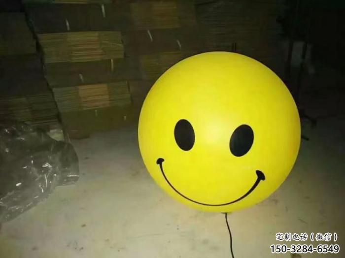 笑臉雕塑廠家，卡通笑臉娃娃雕塑，商場景觀擺件
