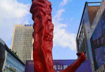 辣椒雕塑廠家，城市商業(yè)街雕塑，玻璃鋼仿真辣椒雕塑小品