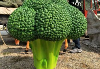 西藍(lán)花雕塑廠家，仿真蔬菜擺件，園林仿真彩繪工藝小品