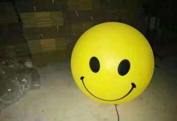 笑臉雕塑廠家，卡通笑臉娃娃雕塑，商場景觀擺件