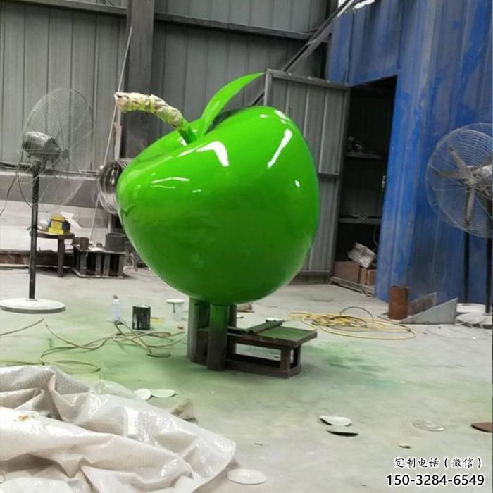 蘋果雕塑廠家，景觀水果雕塑，仿真景觀小品