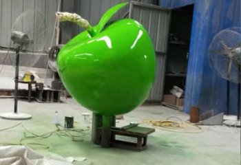 蘋果雕塑廠家，景觀水果雕塑，仿真景觀小品