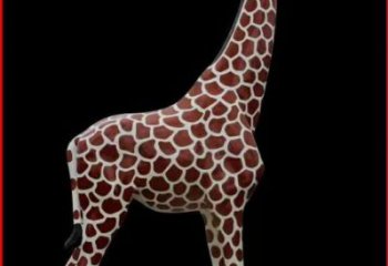 長頸鹿雕塑廠家，仿真動物擺件，彩繪玻璃鋼長頸鹿雕塑