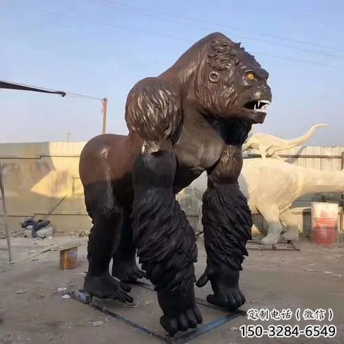 大猩猩雕塑廠家,大型動物雕塑,仿真大猩猩雕塑廠家