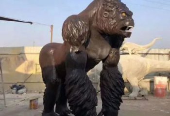 大猩猩雕塑廠家，大型動物雕塑，仿真大猩猩雕塑廠家