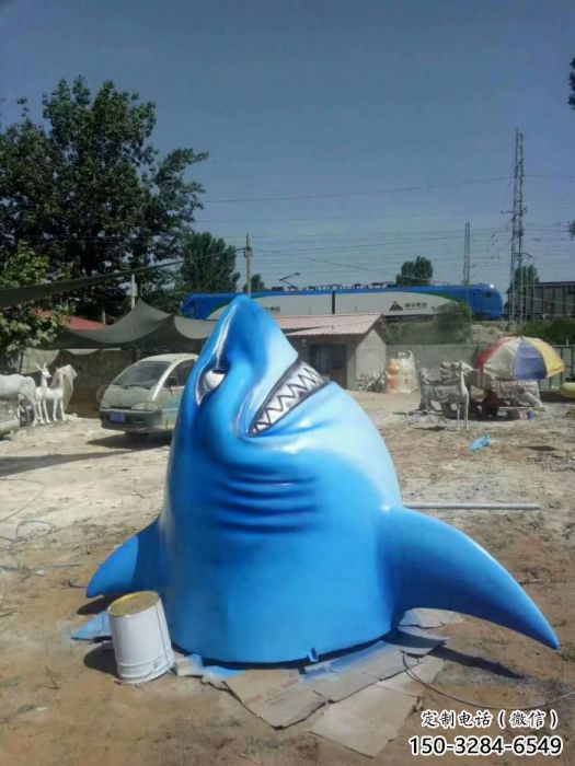 鱉魚雕塑廠家，魚頭動物擺件，仿真鱉魚魚頭雕塑價格