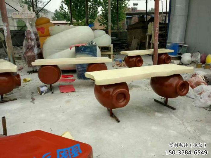 坐凳雕塑廠家,公園彩繪景觀雕塑擺件