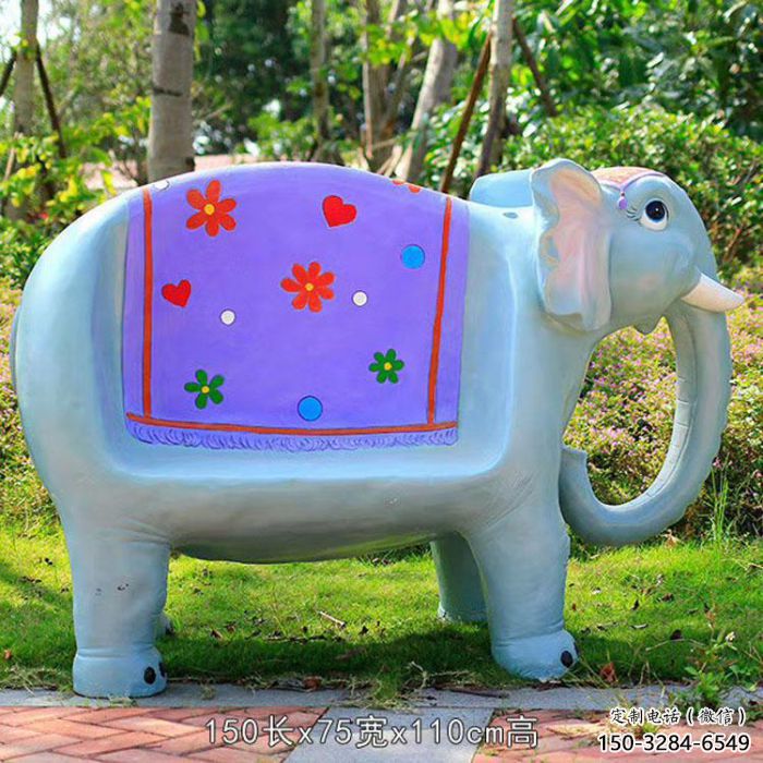 座椅雕塑，園林公園小品，大象座椅雕塑廠家