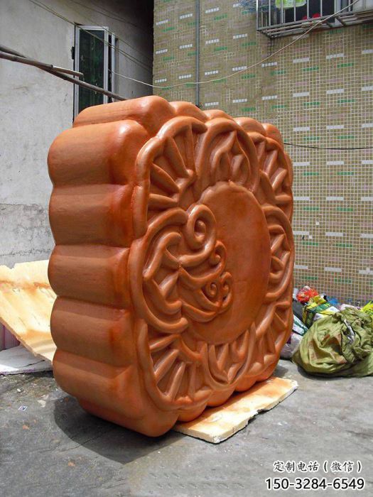 玻璃鋼仿真月餅雕塑