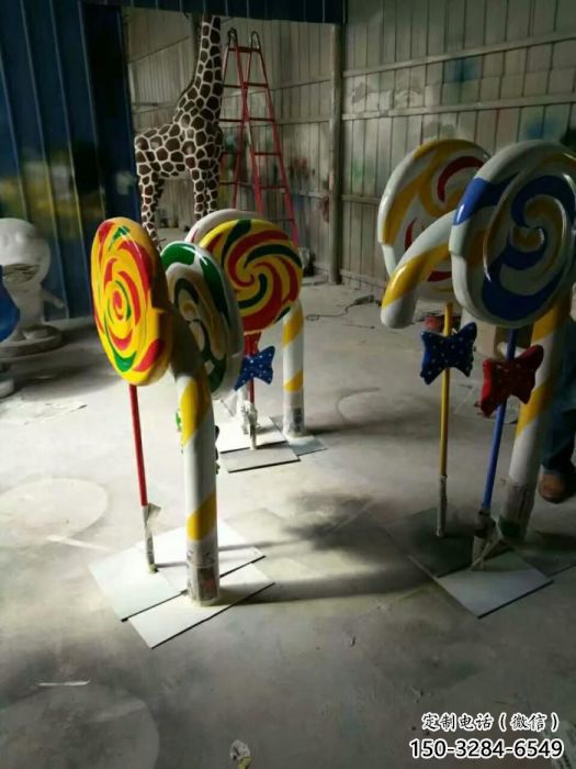 步行街卡通糖果雕塑