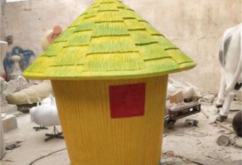 彩繪糧倉(cāng)雕塑