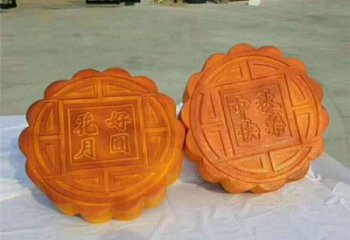 仿真月餅雕塑