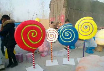 大型仿真糖果雕塑擺件