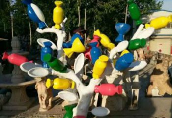彩繪公園棒棒糖雕塑
