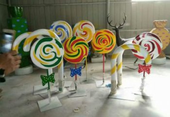 現(xiàn)代棒棒糖雕塑小品