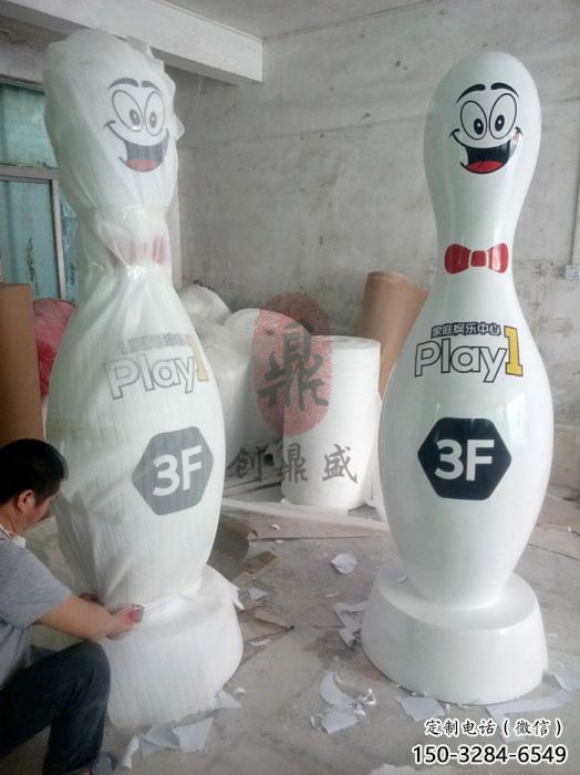 仿古保齡球雕塑 商場保齡球雕塑