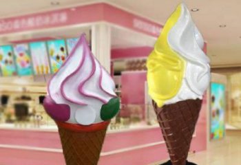 大型雪糕雕塑 庭院雪糕雕塑 冷飲主題擺件