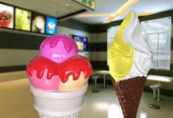 大型雪糕雕塑 商業(yè)街雪糕雕塑 宣傳主題擺件