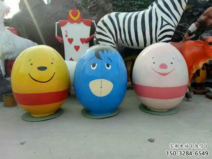 大型彩蛋雕塑 園林彩蛋雕塑