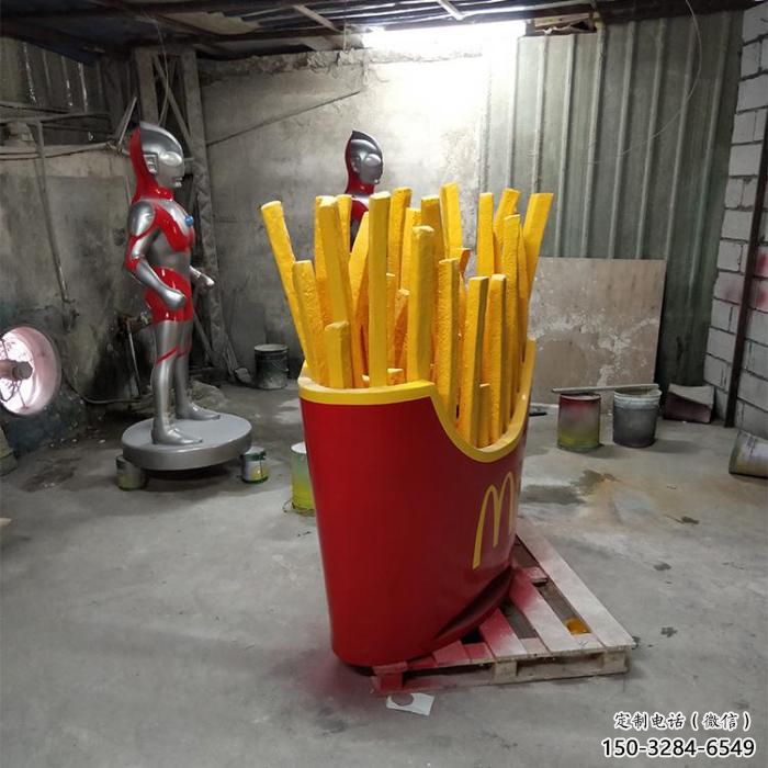 幾何薯條雕塑 廣場薯條雕塑