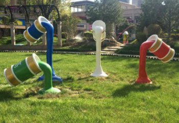 商業(yè)街油漆桶雕塑 售樓處學(xué)校雕塑 動漫擺件