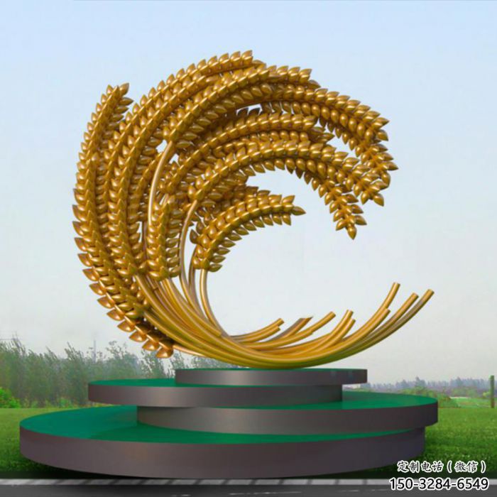 城市麥穗雕塑廠家 風景區彩繪雕塑 抽象擺件