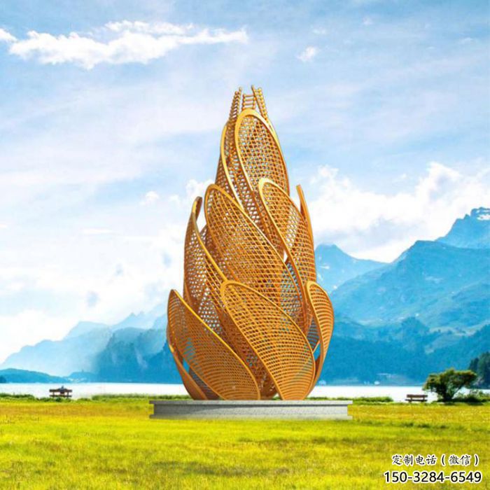 城市青稞雕塑廠家 風景區彩繪雕塑 抽象擺件