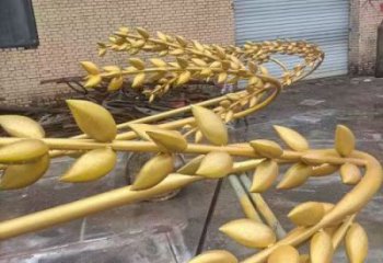 田間水稻雕塑廠家 彩繪仿真雕塑 園林?jǐn)[件