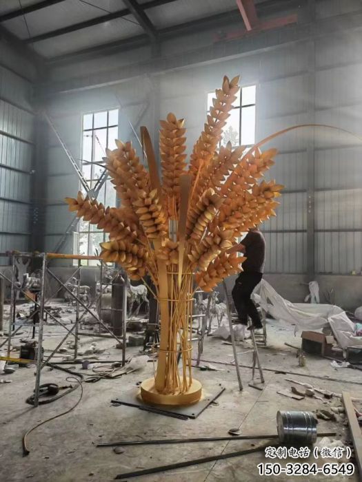 仿真青稞雕塑廠家 酒店公園雕塑 風(fēng)景區(qū)擺件