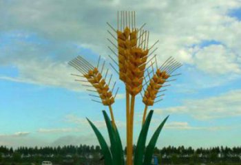 田間青稞雕塑廠家 彩繪仿真雕塑 園林擺件