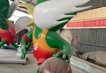 城市飛鳥雕塑廠家 風景區(qū)彩繪雕塑 抽象擺件