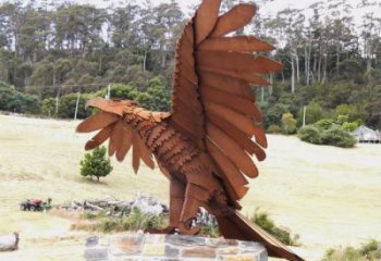 古銅色飛鳥雕塑廠家 大型城市雕塑 動(dòng)物擺件