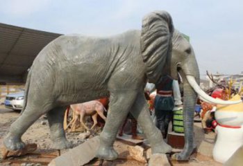 城市大象雕塑廠家 風景區彩繪雕塑 抽象擺件