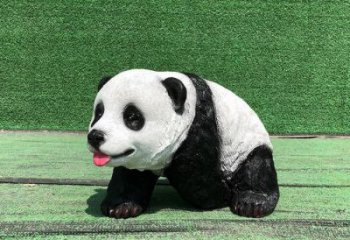 廣場熊貓雕塑廠家 公園仿真雕塑 抽象擺件