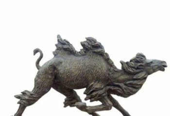 園林駱駝雕塑廠家 城市廣場(chǎng)雕塑 步行街?jǐn)[件
