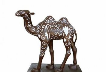 廣場(chǎng)駱駝雕塑廠家 公園仿真雕塑 抽象擺件